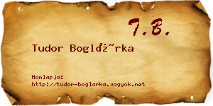 Tudor Boglárka névjegykártya