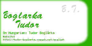 boglarka tudor business card